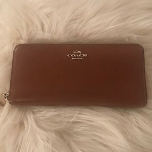 Coach Leather Accordion Wallet